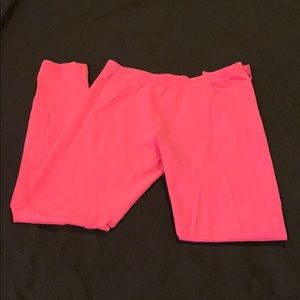 Girls pink leggings. Size 14/16
